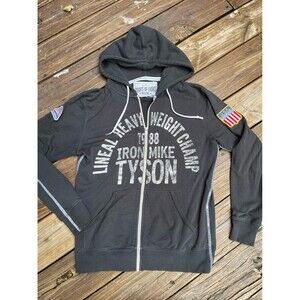 Roots of Fight 1988 Iron Mike Tyson Hoodie Jacket Patches M